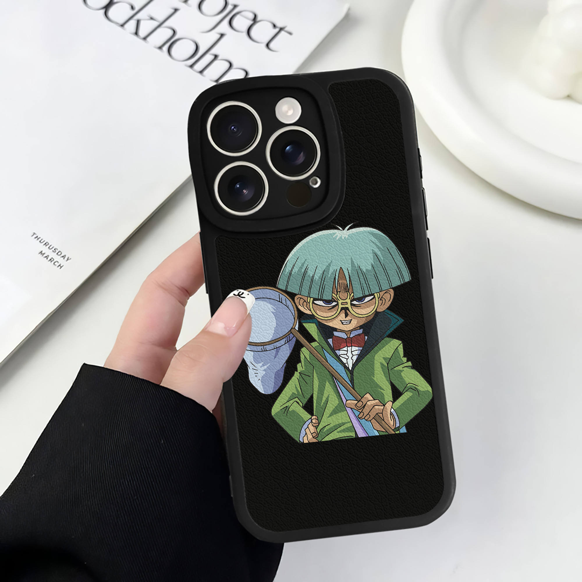 遊☆戯☆王 Yu-Gi-Oh! 【iPhone 16シリーズ対応】シリコンスマホケース（レザー調） 材質：シリコン